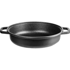 Frying pan 2 handles (induction)  cast aluminum, teflon  D=320, H=90, B=425mm  black