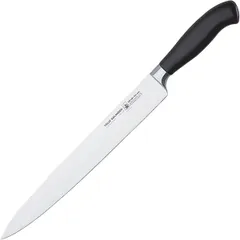 Нож для нарезки мяса «Платинум» сталь ,L=36/26,B=3см черный,металлич.