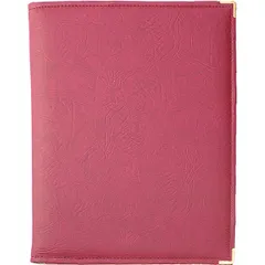 Menu folder A4  leather , L=32.5, B=25cm  burgundy