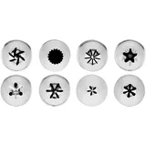 Набор кондитерских насадок[8шт] сталь нерж. D=17,H=30,L=115,B=60мм металлич.