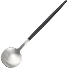 Table spoon “Steel Black Silver Matt”  stainless steel , L=215, B=48mm  black, silver.