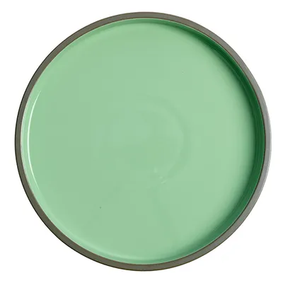 Тарелка «Блисс» с бортом фарфор D=268,H=31мм мятный