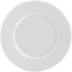 Plate “Monaco” with a wide side  porcelain  D=16, H=1cm  white