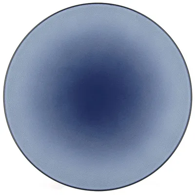 Тарелка «Экинокс» мелкая керамика D=31см синий
