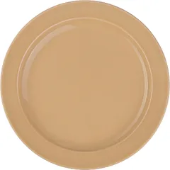 Тарелка «Акварель» Принц мелкая фарфор D=240,H=27мм золотой,коричнев.