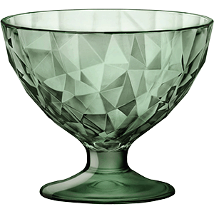 Креманка «Даймонд» стекло 220мл D=102,H=86мм зелен.