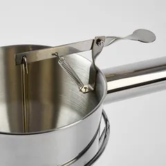 Воронка -дозатор кондит. с клапаном на подставке сталь нерж. D=13,5см металлич., изображение 3