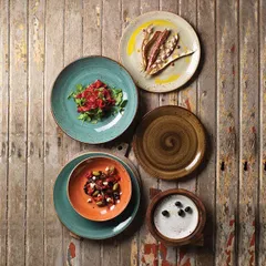 Тарелка пирожковая «Крафт Браун» фарфор D=15,H=2см коричнев., изображение 3