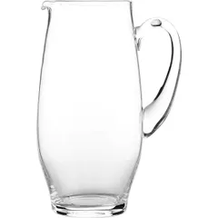 Jug glass 1.2l ,H=22,L=14cm clear.