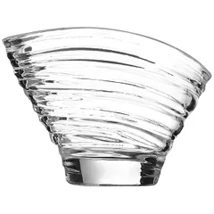 Ice cream bowl “Jazzd Swirl” glass 250ml D=125,H=92mm clear.