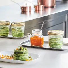 Банка для подачи «Кватро Стаджони» круглая без крышки стекло 320мл D=89,H=108мм прозр., изображение 3