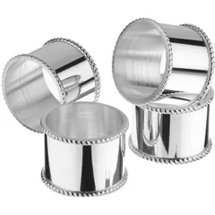 Napkin ring silver plated. 12 microns  B=4 cm  silver.