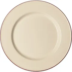 Тарелка «Кларет» сервировочная фарфор D=300,H=25мм бежев.,бордо