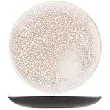 Тарелка «День и ночь» мелкая керамика D=21см белый,черный