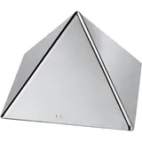 Форма кондитерская «Пирамида» сталь нерж. ,H=77,L=90,B=90мм металлич.
