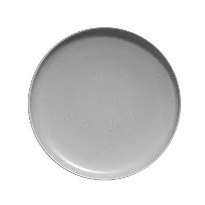 Тарелка с бортом «Moderna» фарфор D=21см серый,матовый