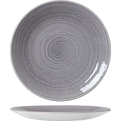 Plate “Scape Gray”  porcelain  D=28.5cm  gray