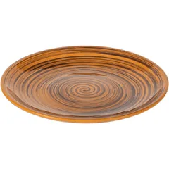 Тарелка мелкая керамика D=22,H=2см желт., изображение 2