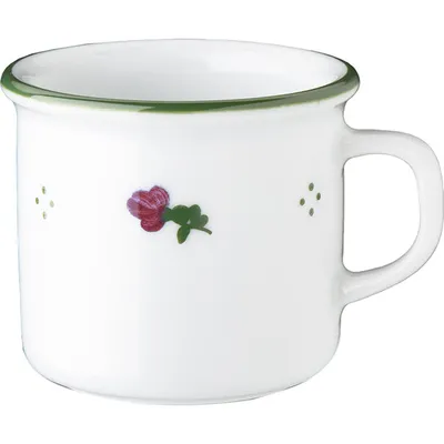Чашка кофейная «Ретро Альтауссе Рот» фарфор 80мл белый,зелен., Цвет второй: Зеленый