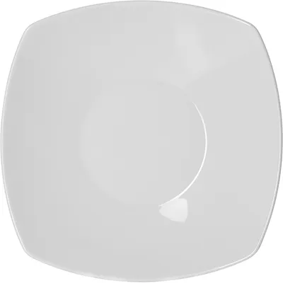 Тарелка глубокая «Опшенс» фарфор 0,75л ,L=30,B=30см белый, Форма: Квадратная