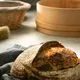 Корзина для расстойки теста круглая на 1,0кг лоза ивовая,ткань D=24,H=12,5см бежев., изображение 2