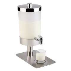 Milk dispenser with 2 cooling elements  stainless steel, polycarbonate  6 l  D=18, L=35, B=21cm