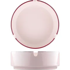 Пепельница «Кларет» фарфор D=10см бежев.,бордо, изображение 2