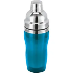 European shaker  stainless steel, vinyl  0.55 l  D=85, H=245 mm  blue, silver.