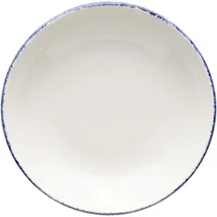 Salad bowl “Blue Dapple”  porcelain  D=13cm  white, blue