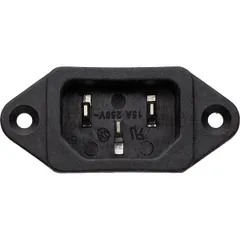 Электрич.штепсель д/бленд.HBB250 пластик,металл ,H=3,L=5,B=2см черный, изображение 3
