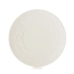 Plate “Arborescence” small  porcelain  D=215, H=25mm ivory