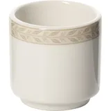 Подставка для яйца «Антуанетт» фарфор D=47,H=45мм белый,олив.