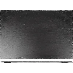 Блюдо для подачи набор[4шт] сланец натур. ,H=5,L=300,B=200мм черный