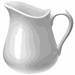 Milk jug porcelain 150ml D=75,H=85,L=90mm white