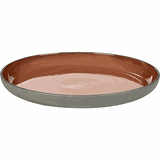 Тарелка «Даск» керамика D=27,H=3см серый,красный