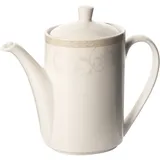 Кофейник «Антуанетт» фарфор 0,6л ,H=18,L=18см белый,олив.