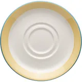 Блюдце «Рио Йеллоу» фарфор D=165,H=18мм белый,желт.