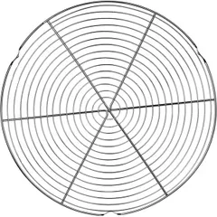 Решетка на ножках сталь хромир. D=28см металлич., изображение 2