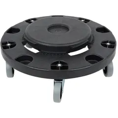 Trolley for round containers plastic black