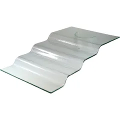Горка фуршетная 4 ступеньки стекло ,H=12,L=67,B=40см прозр.
