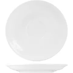 Saucer “Kunstwerk” porcelain D=15,H=2cm white