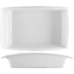 Лазанница «Элис» фарфор ,H=55,L=210мм белый, изображение 2