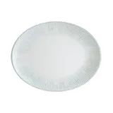 Блюдо сервировочное «Ирис» овальное фарфор ,L=36,B=28см белый,серый