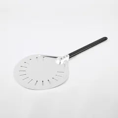 Лопата для пиццы поворотная перфорированная алюмин. D=30,L=70см металлич.,черный