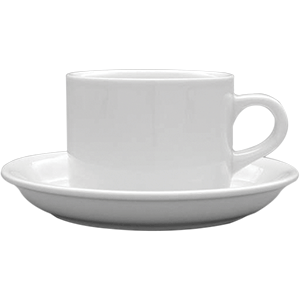 Чашка чайная «Америка» фарфор 220мл D=83,H=63,B=83мм белый, Объем по данным поставщика (мл): 220