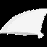 Блюдо «Кунстверк» веер фарфор ,H=18,L=230,B=180мм белый