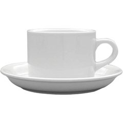 Tea cup “America”  porcelain  220ml  D=83, H=63, B=83mm  white