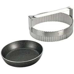 Baking dish aluminium,non-stick coating D=12,H=2cm