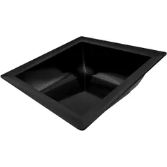 Salad bowl plastic ,H=14,L=37.5,B=37.5cm black