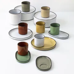 Стакан для горячих напитков «Карактэр» керамика 80мл D=58,H=58мм бежев.,коричнев., изображение 3